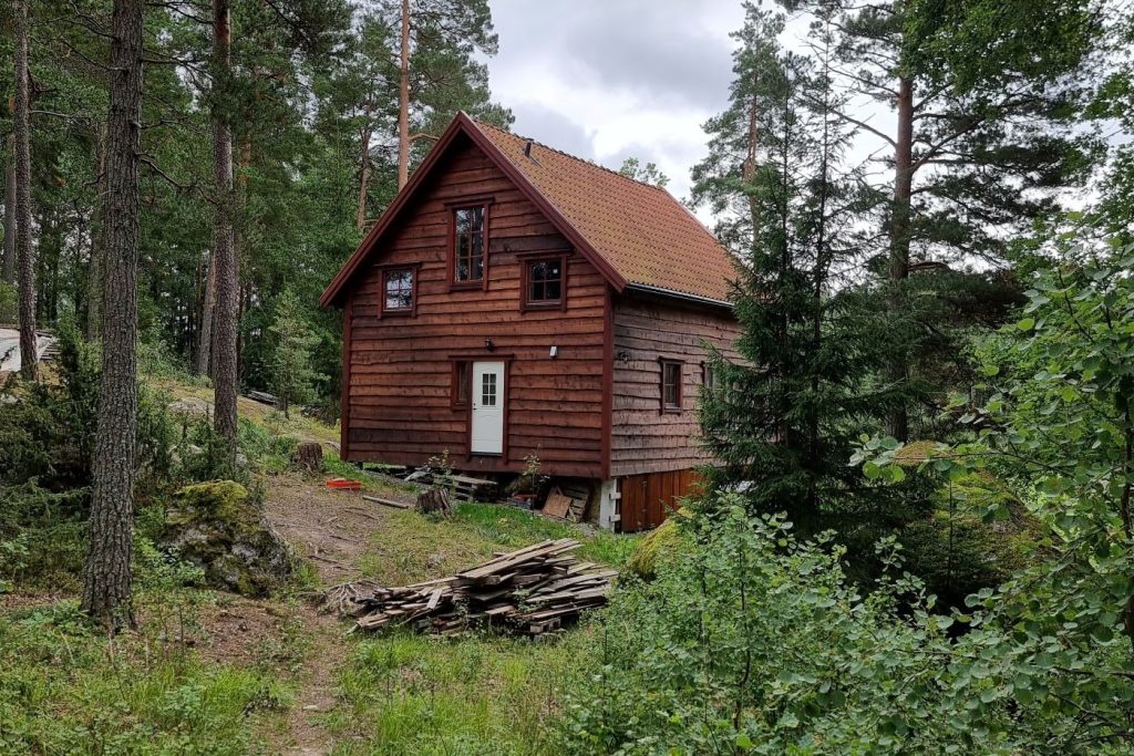 Nytt hållbart hus byggt på klimatsmarta material